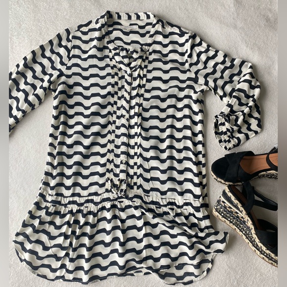 Isabella Sinclair Swizzle Striped Drawstring Tunic Women’s Size XS - Picture 7 of 12